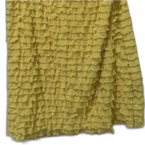 Ruffle tank top in woodsy lime - Picture 4 of 7